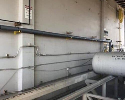 Wall Mounted Pipe With Dragon Jacket Insulation