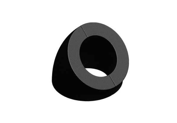45 Degree Elbow Outside Top View
